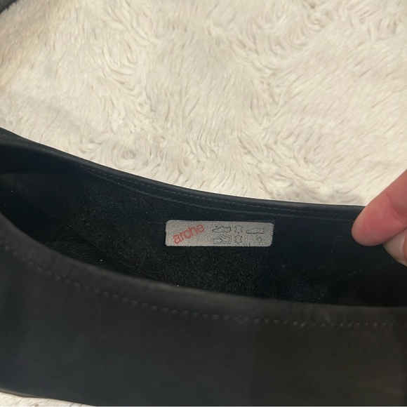Arche Black Suede Ballet Flats - Picture 8 of 9